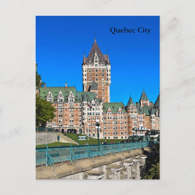 Postal Escenas de la ciudad de Quebec (Anverso)