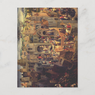 Postal Escenas de la crucifixión de Cristo