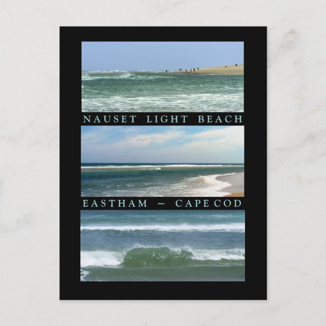 Postal Escenas de la playa de Nauset Light (Anverso)