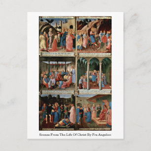 Postal Escenas De La Vida De Cristo Por Fra Angelico