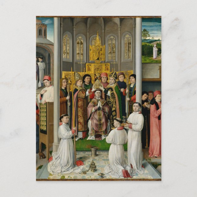 Postal Escenas de la vida de San Agustín (Anverso)