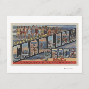 Postal Escenas de letras grandes - Playa Carolina, NC