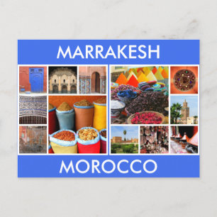 Postal escenas de marrakesh morocco