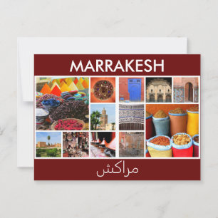 Postal escenas de marruecos marrakech
