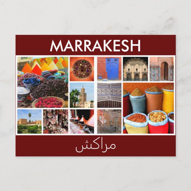 Postal escenas de marruecos marrakech (Anverso)