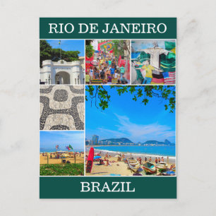 Postal escenas de río de janeiro brazil