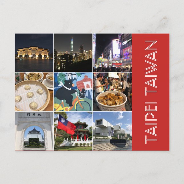 Postal escenas de taipei (Anverso)