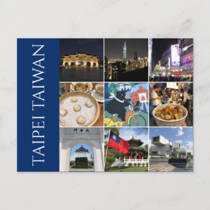 Postal escenas de taipei taiwan