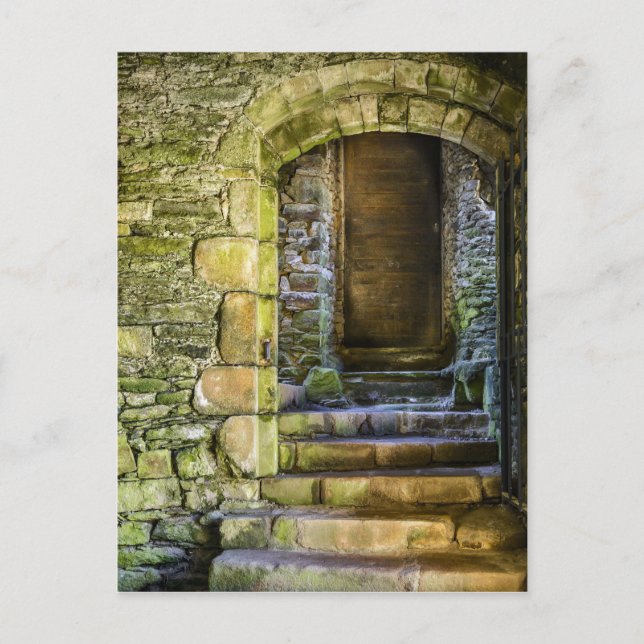 Postal Escenas De Una Abadía Francesa (Anverso)