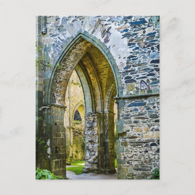 Postal Escenas De Una Abadía Francesa (Anverso)
