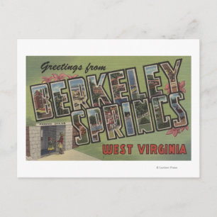Postal Escenas grandes de la letra - Berkeley Springs, WV
