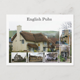 Postal Escenas inglesas del Pub - modificadas para