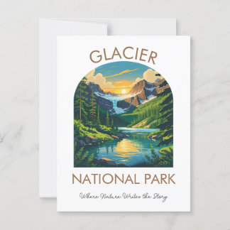 Postal escénica del Parque Nacional del Glaciar