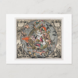 Postal Escenografía esférica (1660) por Andreas Cellarius