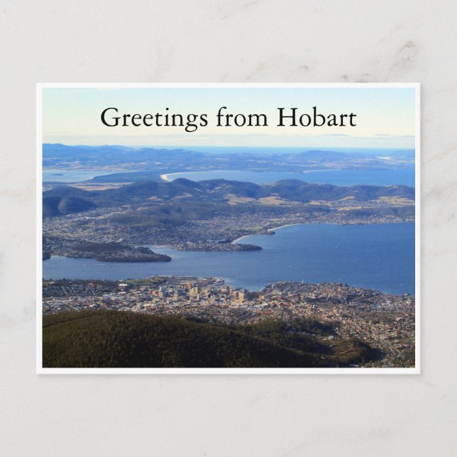 Postal escenográfico de hobart tasmania (Anverso)