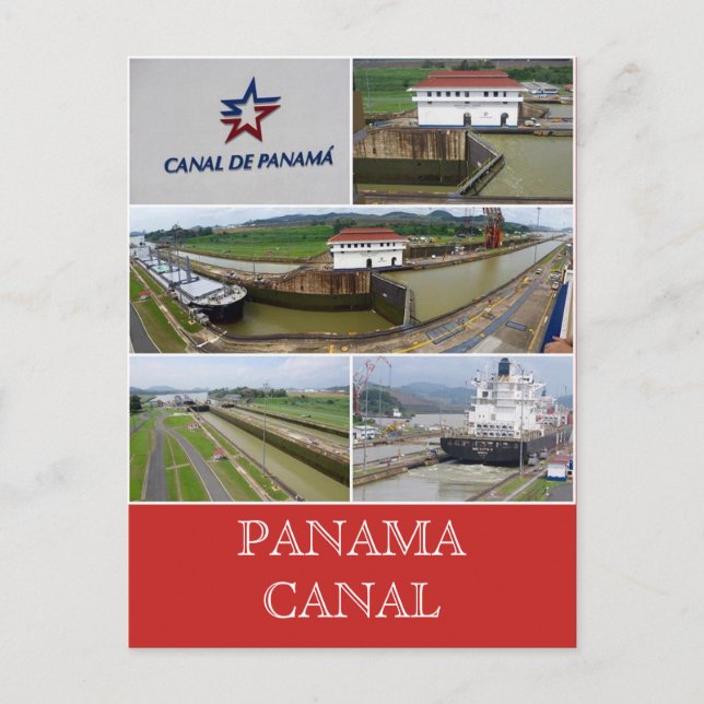 Postal esclusas del canal de panama miraflores (Anverso)