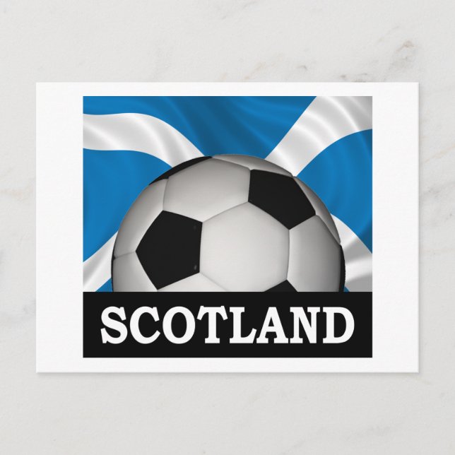 Postal Escocia de fútbol (Anverso)