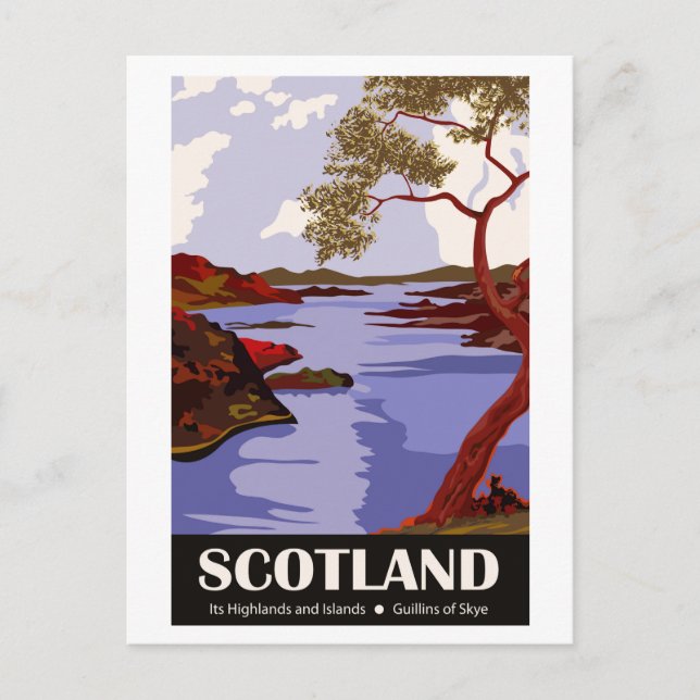 Postal Escocia, Guillins de Skye (Anverso)