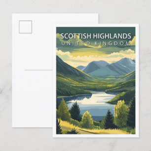 Postal Escocia Highlands Reino Unido Viajes