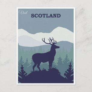 Postal Escocia Paisaje Escocés Antiguo Viaje