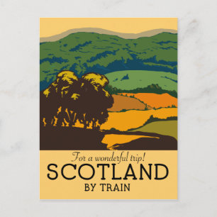 Postal Escocia "¡Para un viaje maravilloso!"