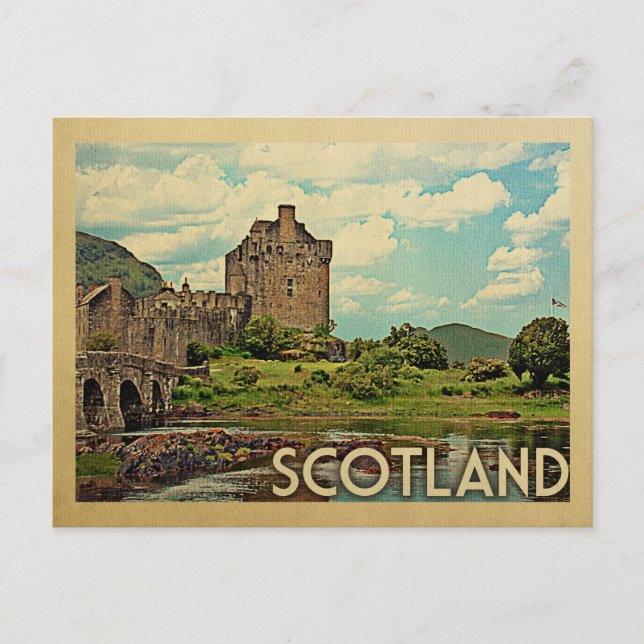 Postal Escocia Postcard Castle Vintage Travel (Anverso)
