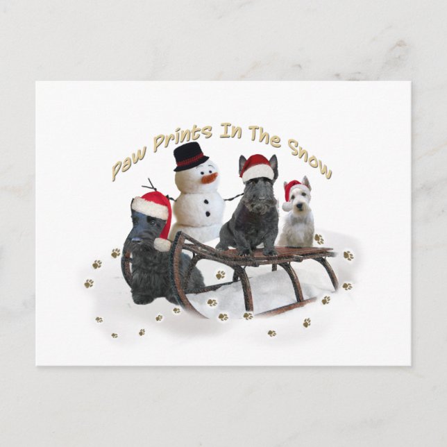 Postal Escocia, un momento para jugar (Anverso)