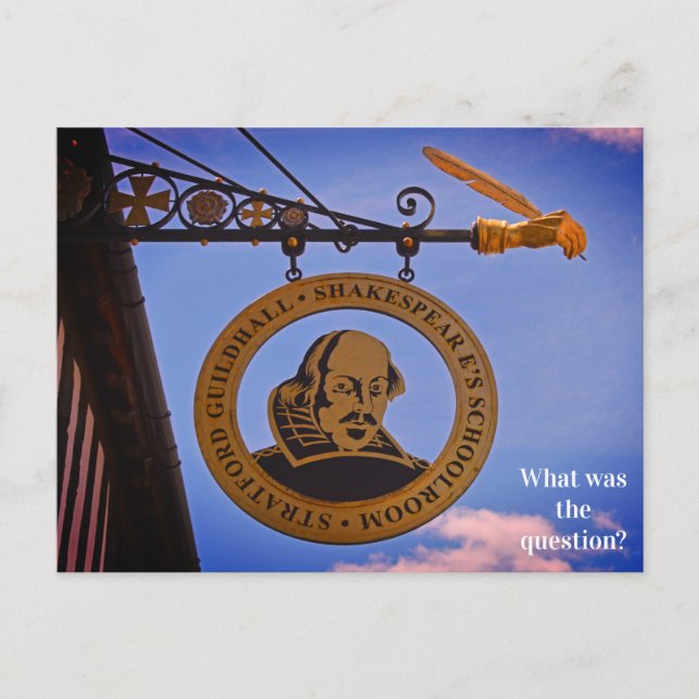 Postal Escolar de Stratford Guildhall Shakespeare (Anverso)