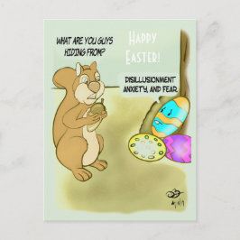 Postal Escolta de huevos de Pascua