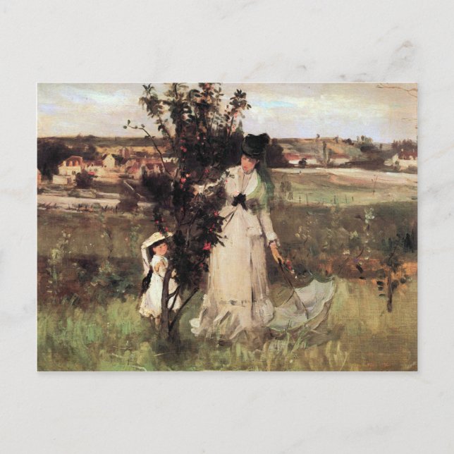 Postal Escóndete de Berthe Morisot (Anverso)