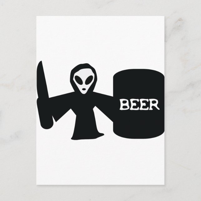 Postal escopeta alienígena (Anverso)
