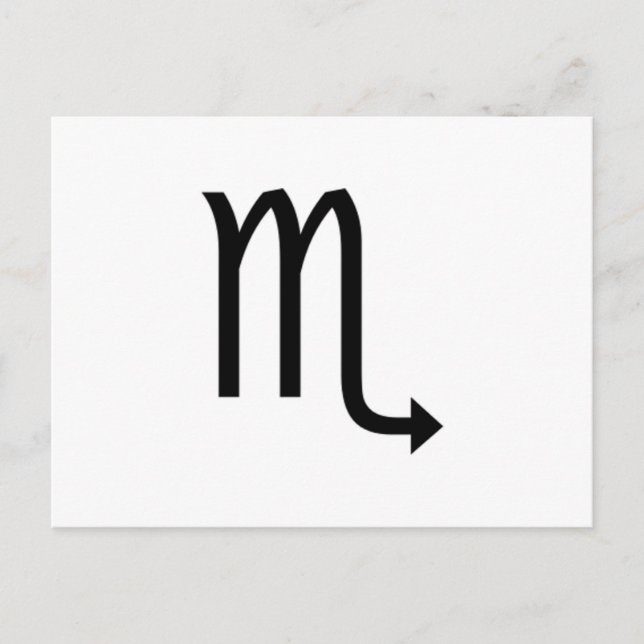 Postal Escorpio (Anverso)