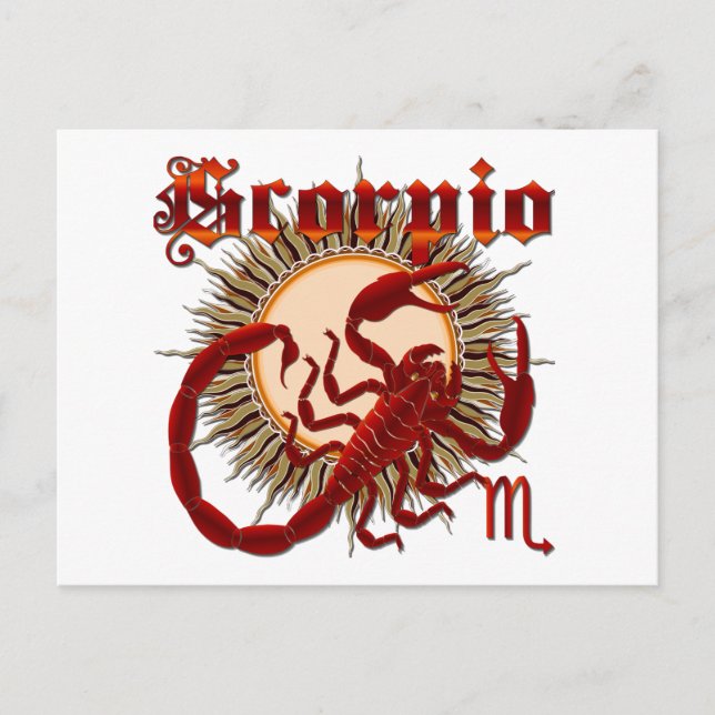 Postal Escorpio-Diseño-1 (Anverso)
