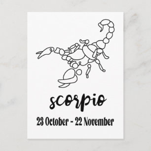 Postal Escorpio, Rótulo zodiaco