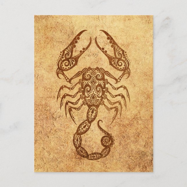 Postal Escorpio Vintage Zodiac (Anverso)