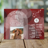 Escorpio Zodiac Astrología Foto Personalizado