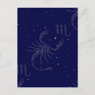 Postal escorpión de estrellas