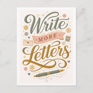 Postal Escribe Más Cartas