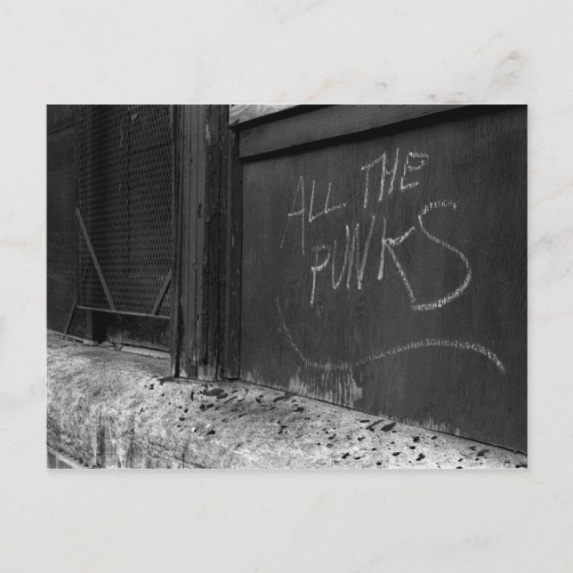 Postal escribiendo en la pared (Anverso)