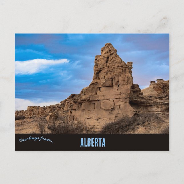 Postal Escribiendo en Stone Provincial Park Alberta (Anverso)