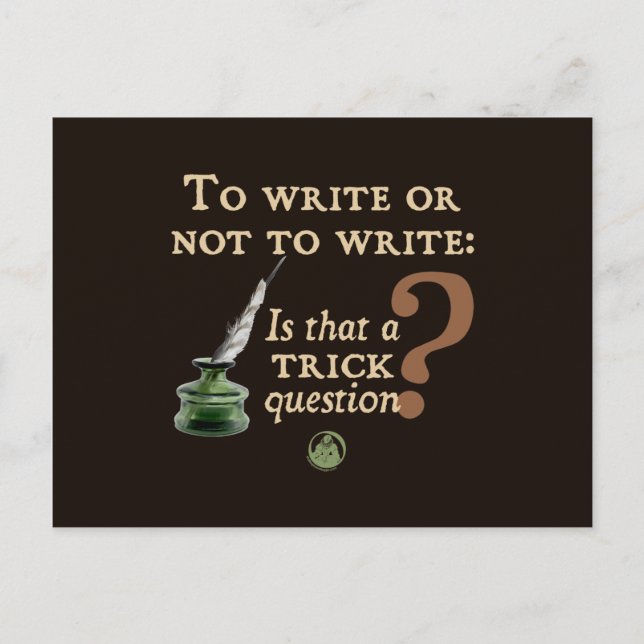 Postal Escribir o no escribir (Anverso)