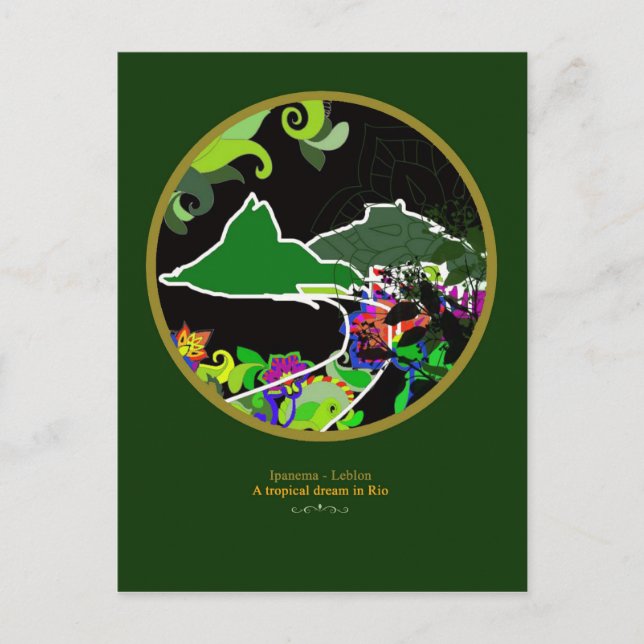 Postal Escribir sobre Río de Janeiro (Anverso)