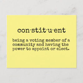 Postal Escribir su representante constituyente