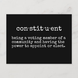 Postal Escribir su representante constituyente