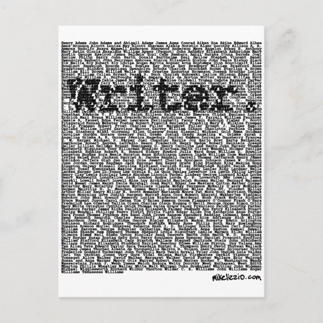 Postal "Escritor". (Anverso)