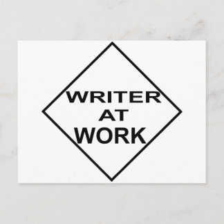 Postal Escritor en el trabajo - Regalo para escritores