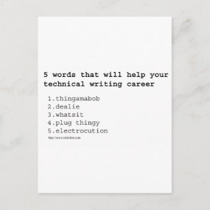 Postal Escritor técnico