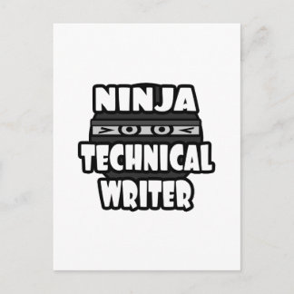 Postal Escritor técnico de Ninja
