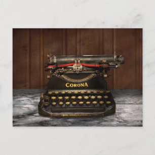 Postal Escritor - Typewriter - Mi Corona