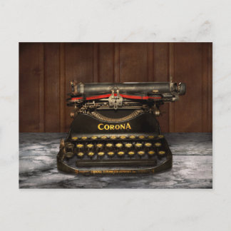 Postal Escritor - Typewriter - Mi Corona